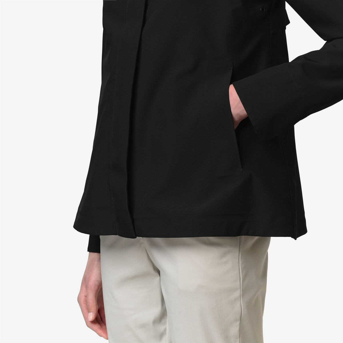 Jackets_WOMAN_MADALINA BONDED JERSEY_Mid_Black Pure - Commercial 7