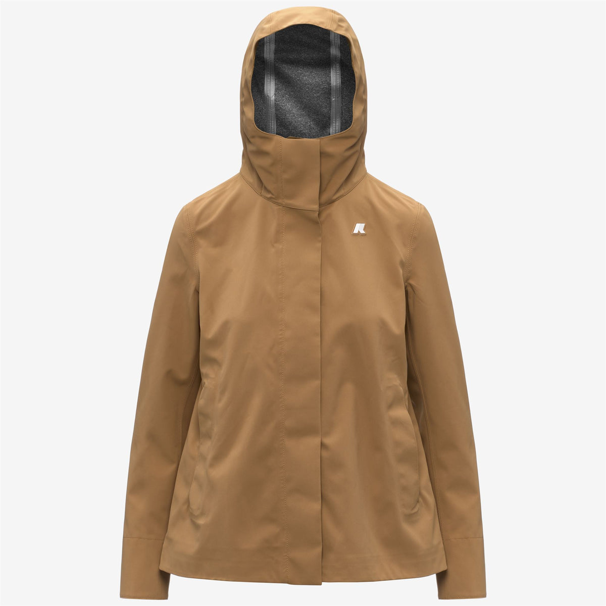 Jackets_Woman_MADALINA BONDED JERSEY_Mid_Brown Bistre - Commercial 1