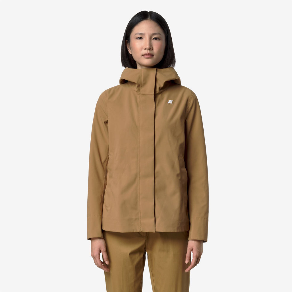 Jackets_Woman_MADALINA BONDED JERSEY_Mid_Brown Bistre - Commercial 4