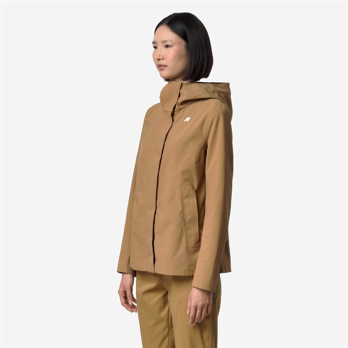 Jackets_Woman_MADALINA BONDED JERSEY_Mid_Brown Bistre - Commercial 5