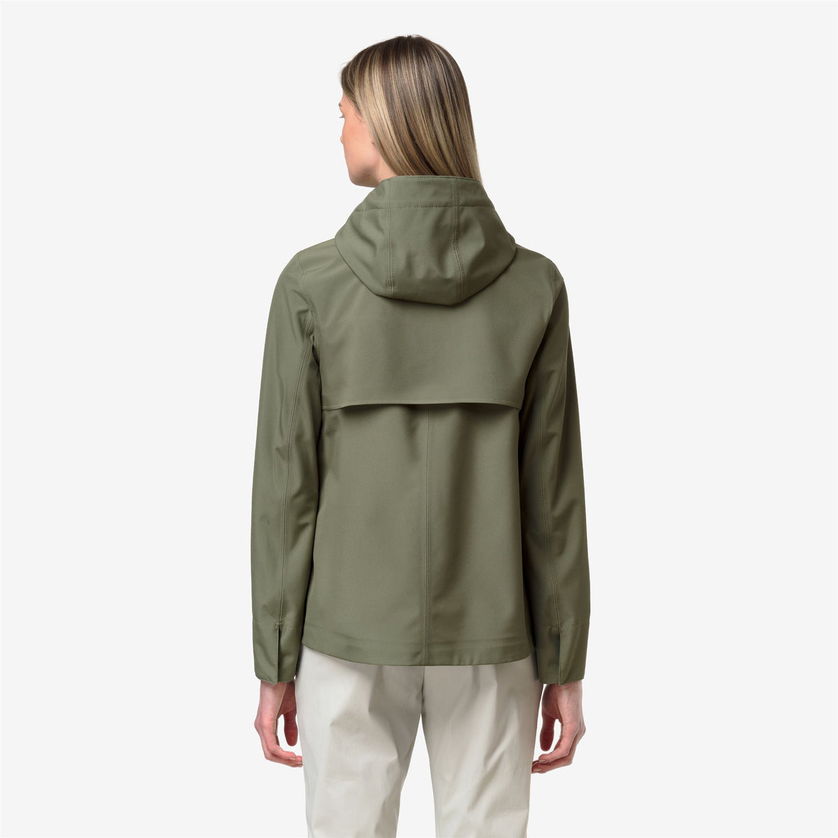Jackets_Woman_MADALINA BONDED JERSEY_Mid_Green Lichen - Commercial 6