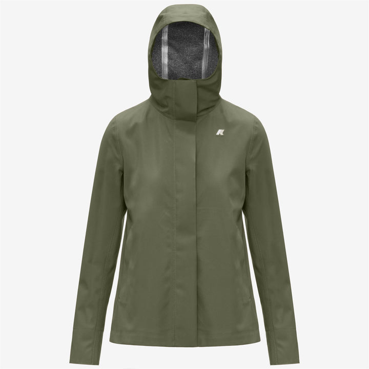 MADALINA BONDED JERSEY Chaquetas Mitad Mujer Green Lichen 5