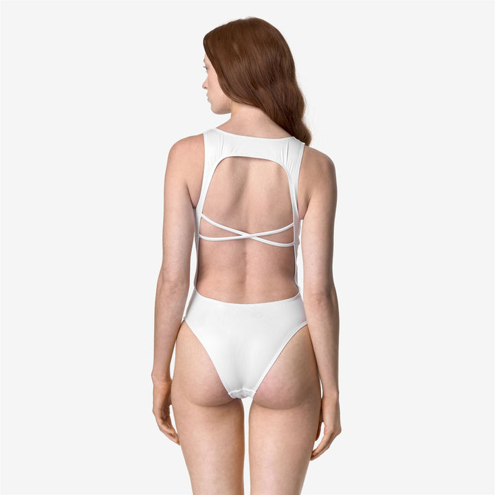 Bathing Suits Woman ENTY Swimsuit WHITE Dressed Front Double		