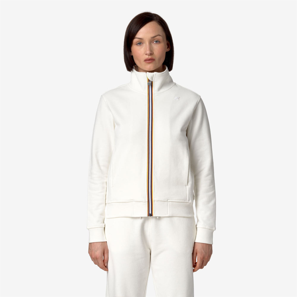 Grey White Women's Fleece Jacket for City Leisure 02