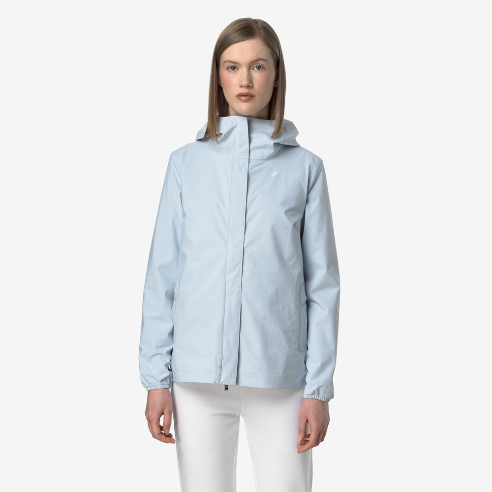 Baby Blue Women's Waterproof Mid Jacket for Variable Weather 02