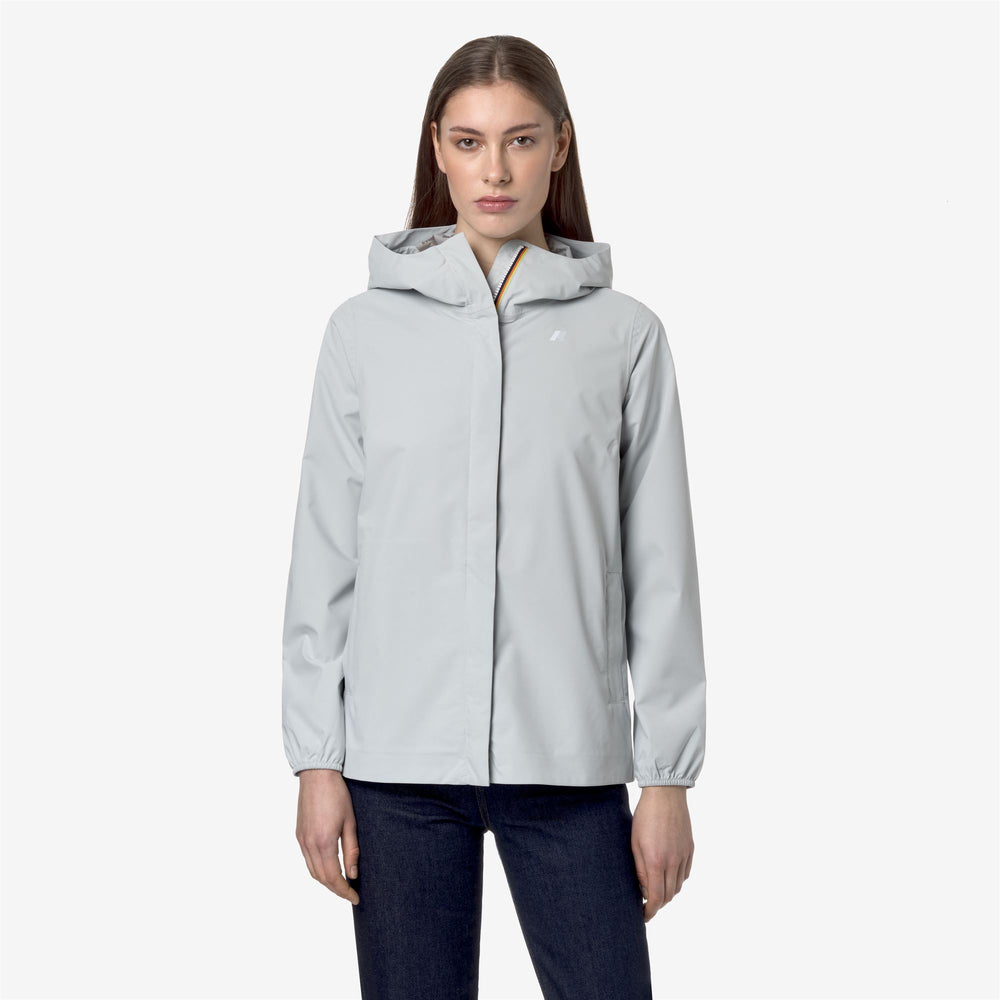 Grey Sage Women's Mid-Length Waterproof Jacket for Variable Weather 02