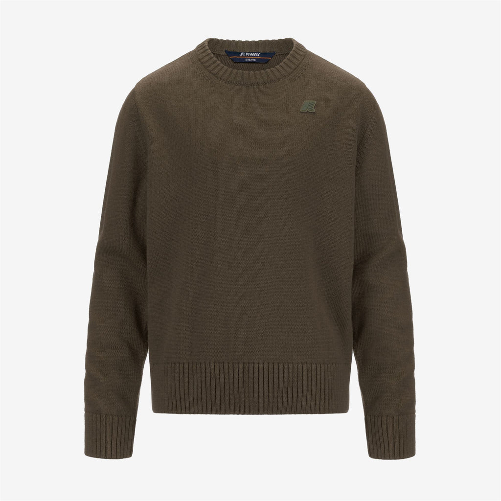 Knitwear_KID UNISEX_P. SEBASTIEN COTTON CASHMERE_Pull Over_GREEN BLACKISH - Commercial 1