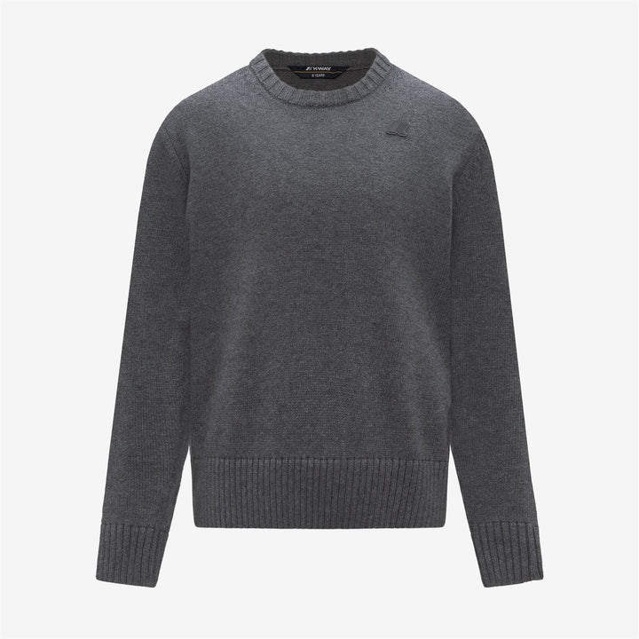 Maglione unisex in cotone e cashmere per bambini, grigio fumé 1