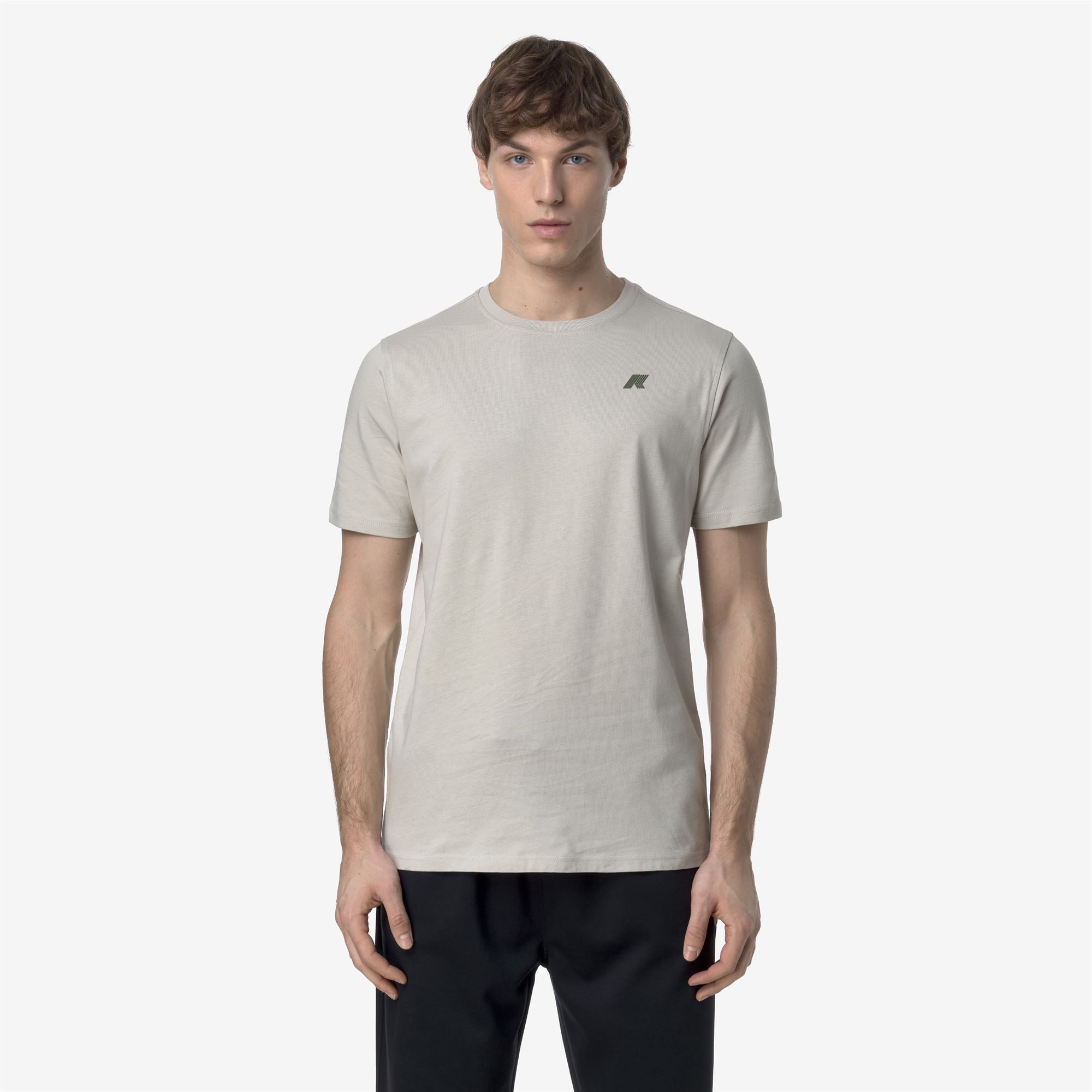 T-Shirts & Top_MAN_ODOM ASCII CODE JERSEY_T-Shirt_BEIGE LT - Commercial 4