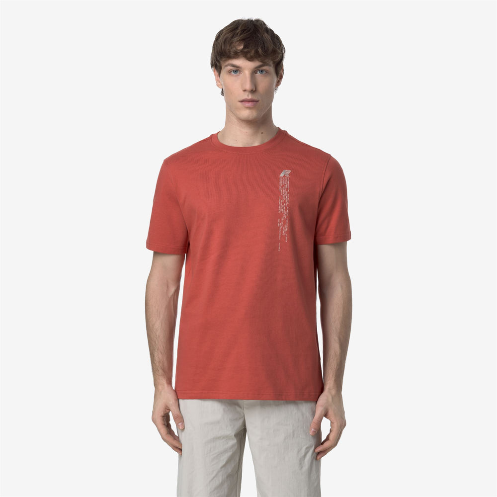 Red Men's Graphic Print Cotton T-Shirt 02