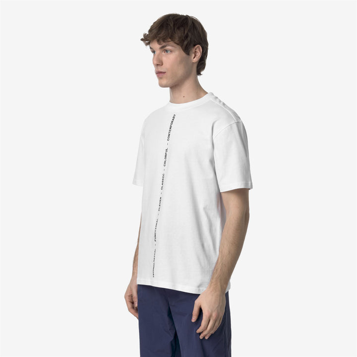 T-Shirt Casual Uomo in Cotone Grigia e Bianca con Stampa Grafica 5