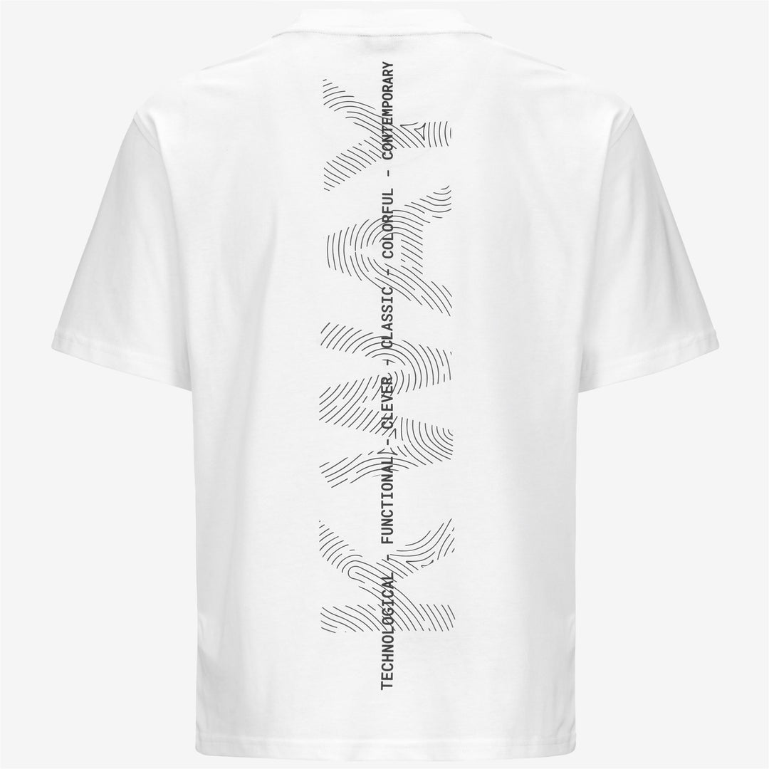 T-Shirt Casual Uomo in Cotone Grigia e Bianca con Stampa Grafica main