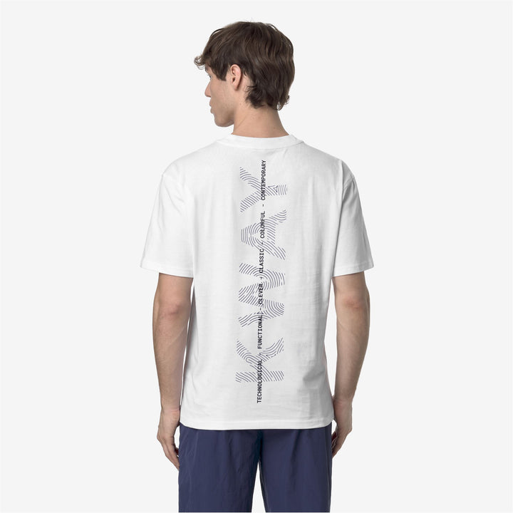 T-Shirt Casual Uomo in Cotone Grigia e Bianca con Stampa Grafica 6