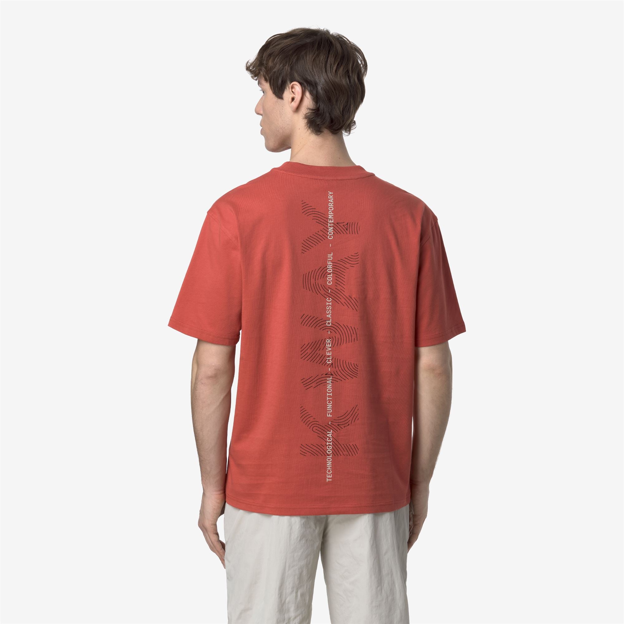 T-Shirts & Top_MAN_SOLO IDENTITY LETTERING JERSEY_T-Shirt_Red Jasper - Commercial 6
