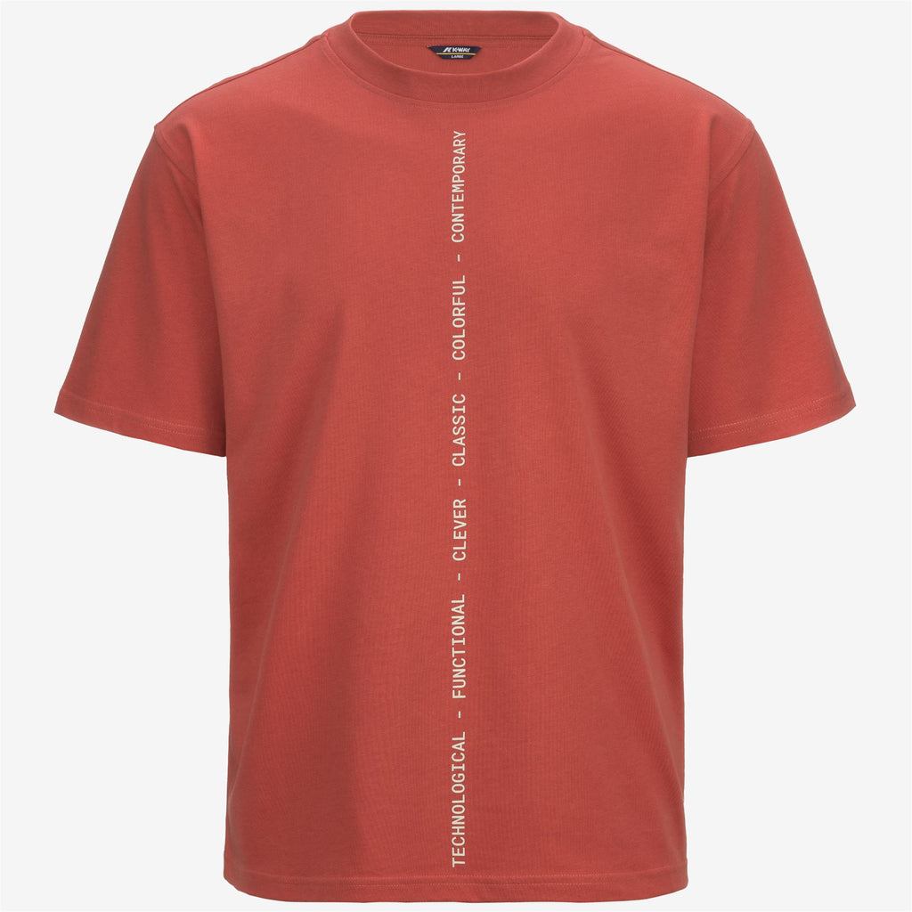 T-Shirts & Top_MAN_SOLO IDENTITY LETTERING JERSEY_T-Shirt_Red Jasper - Commercial 1