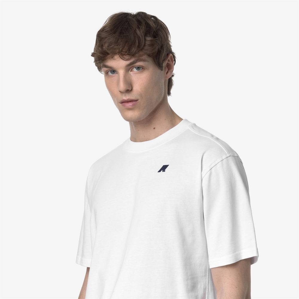 Grey White Men's Casual Cotton T-Shirt with Graphic Print 02