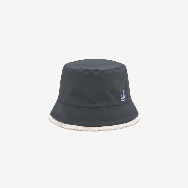 Sombrero de pescador impermeable unisex gris con forro y acolchado de sherpa 1