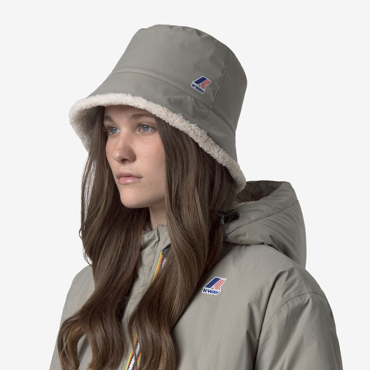 Sombrero de pescador unisex impermeable verde con forro de sherpa 2