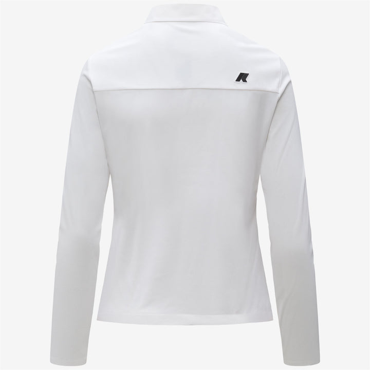 Polo de golf blanco para mujer con tejido elástico 6