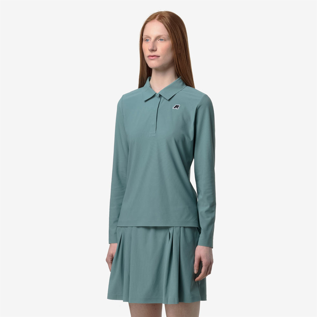 Active Jerseys_Woman_FLIER GOLF_Polo Shirt_Green Mine - Commercial 5