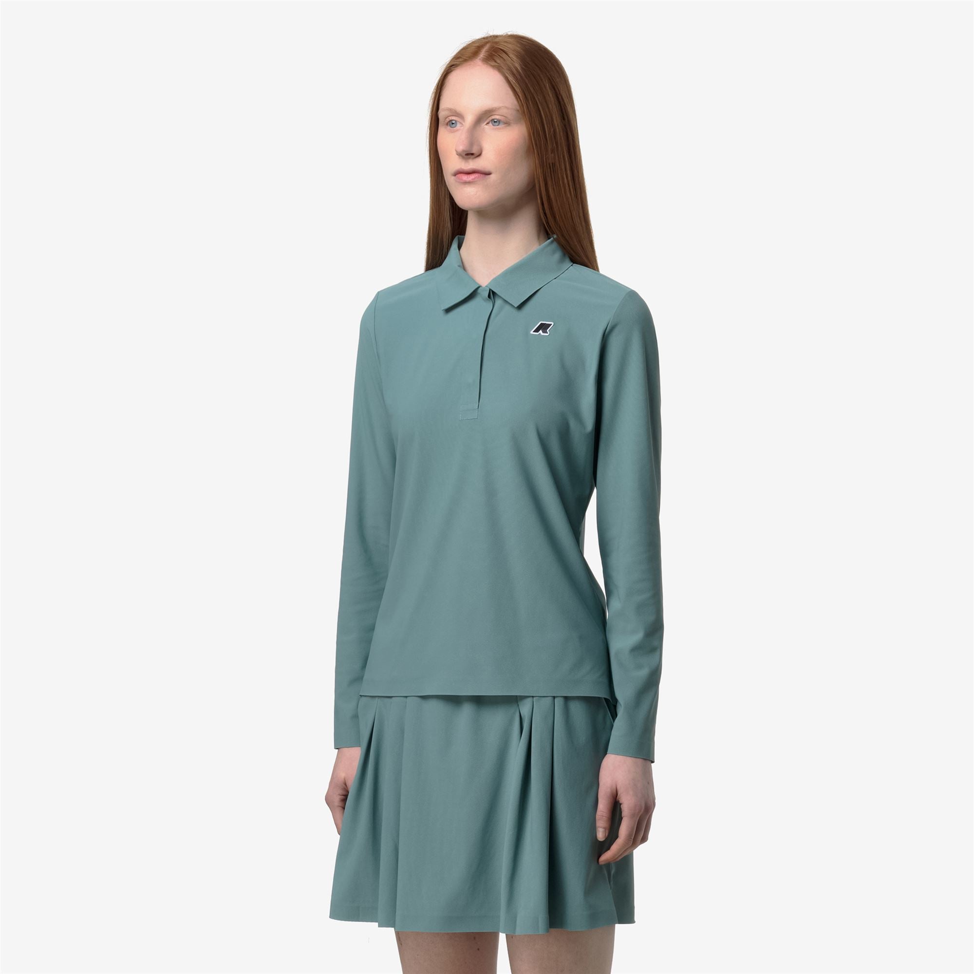 Active Jerseys_Woman_FLIER GOLF_Polo Shirt_Green Mine - Commercial 5