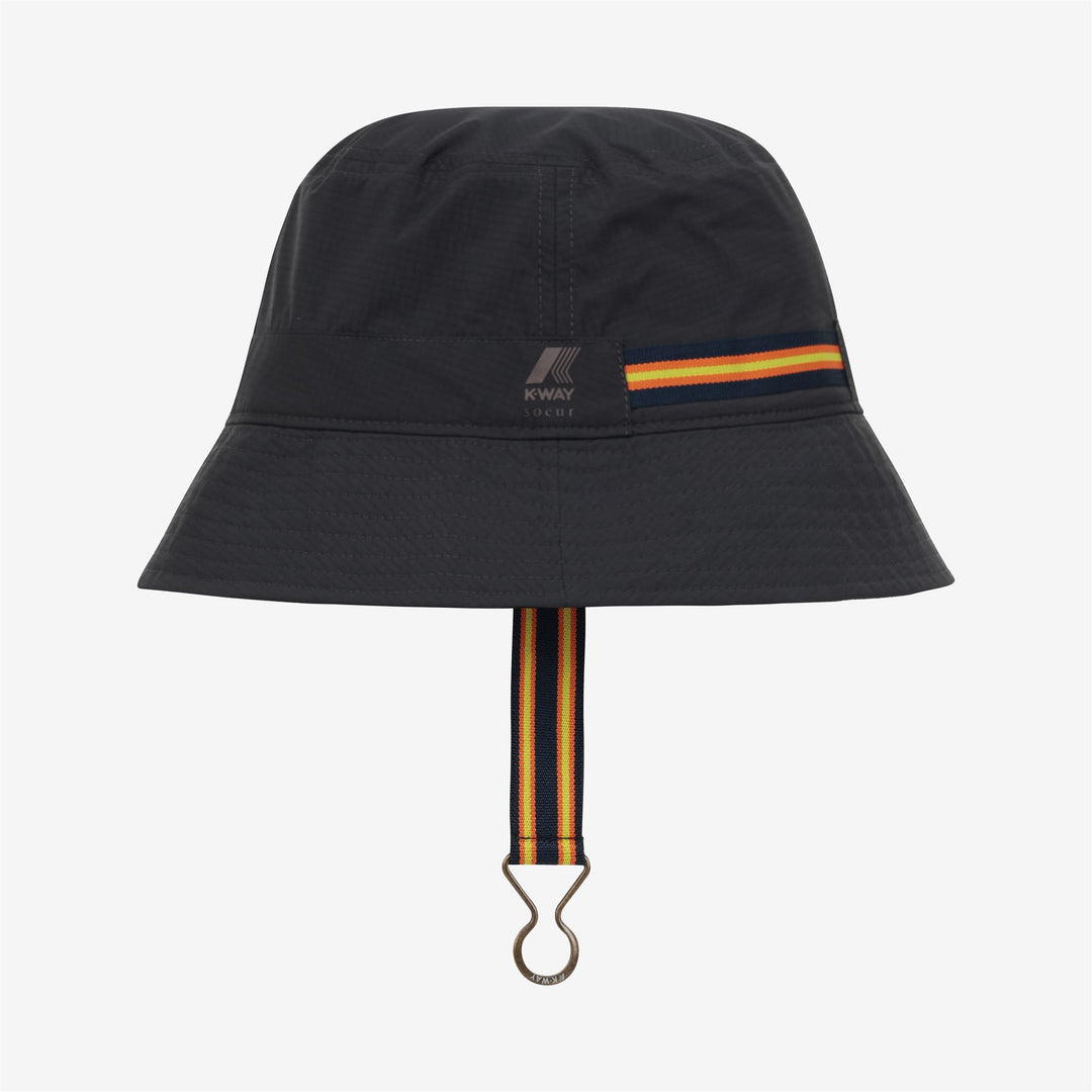 Black Unisex Waterproof Bucket Hat with Elastic Fastening 01