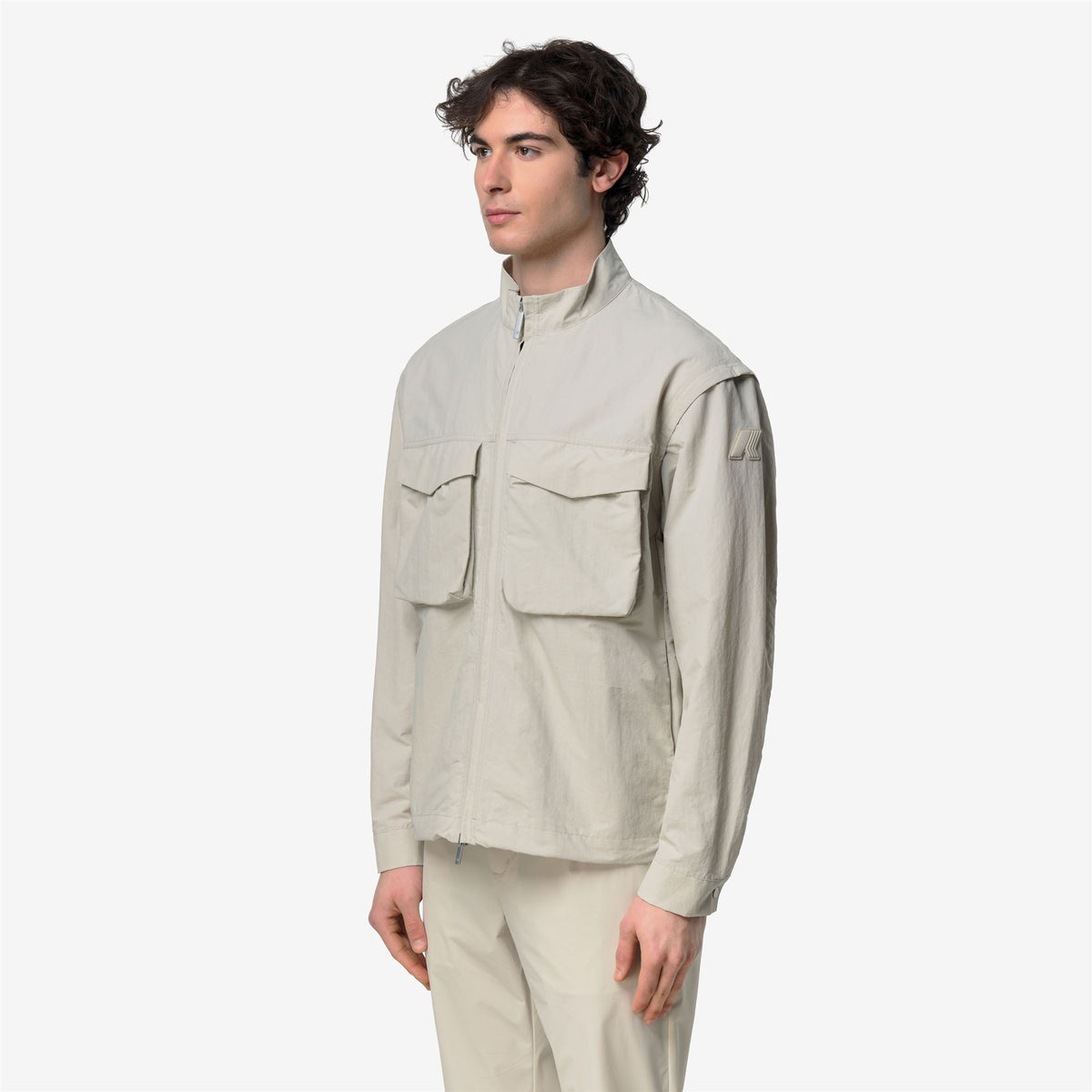 Jackets_Man_ORIAN COTTON BLEND_Short_BEIGE LT - Commercial 5
