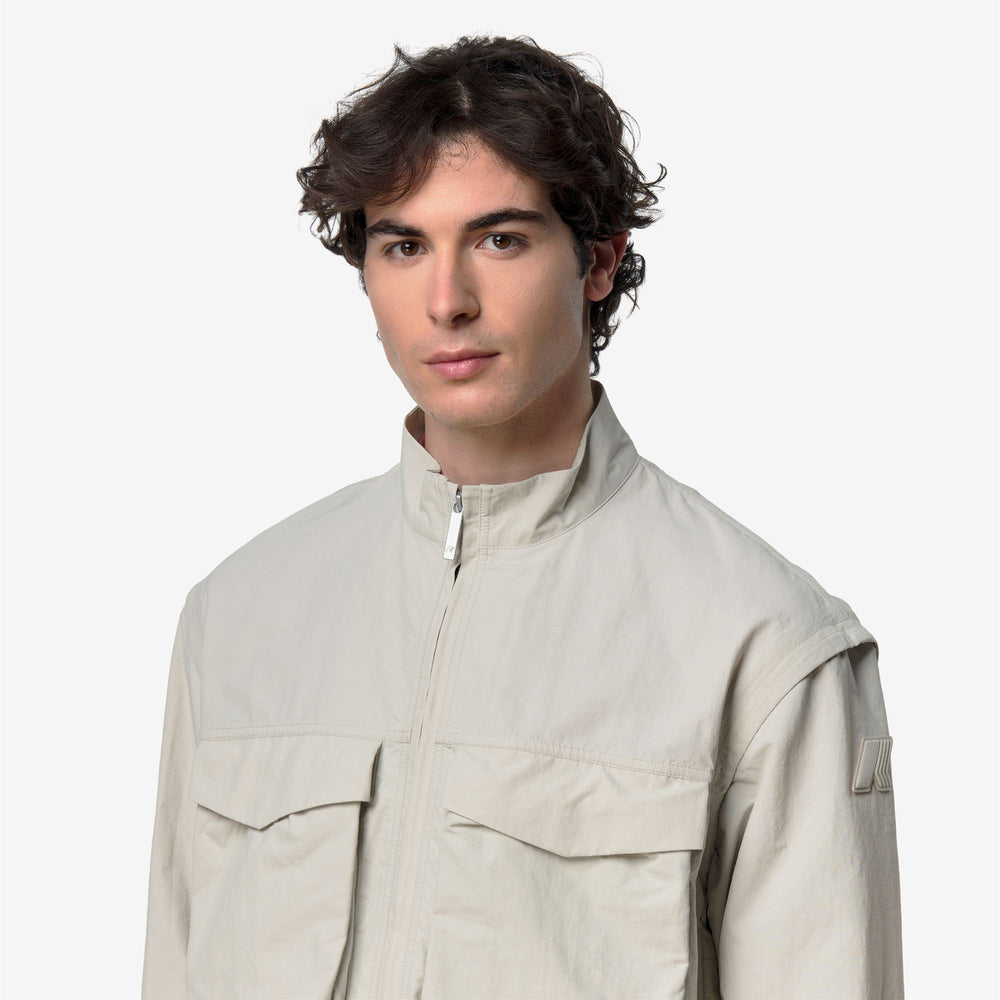 ORIAN COTTON BLEND - Jackets - Short - Man - BEIGE LT 02