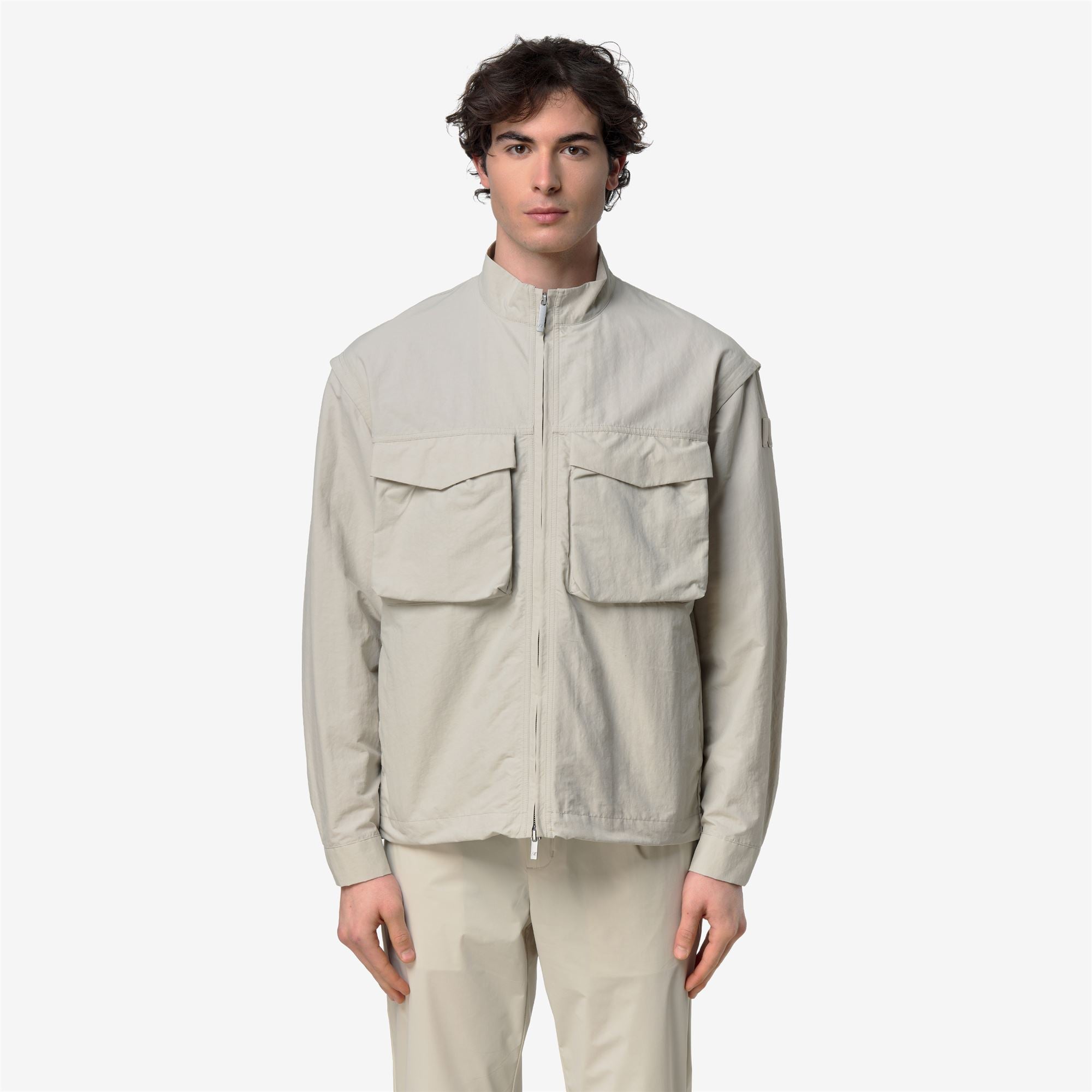Jackets_Man_ORIAN COTTON BLEND_Short_BEIGE LT - Commercial 4