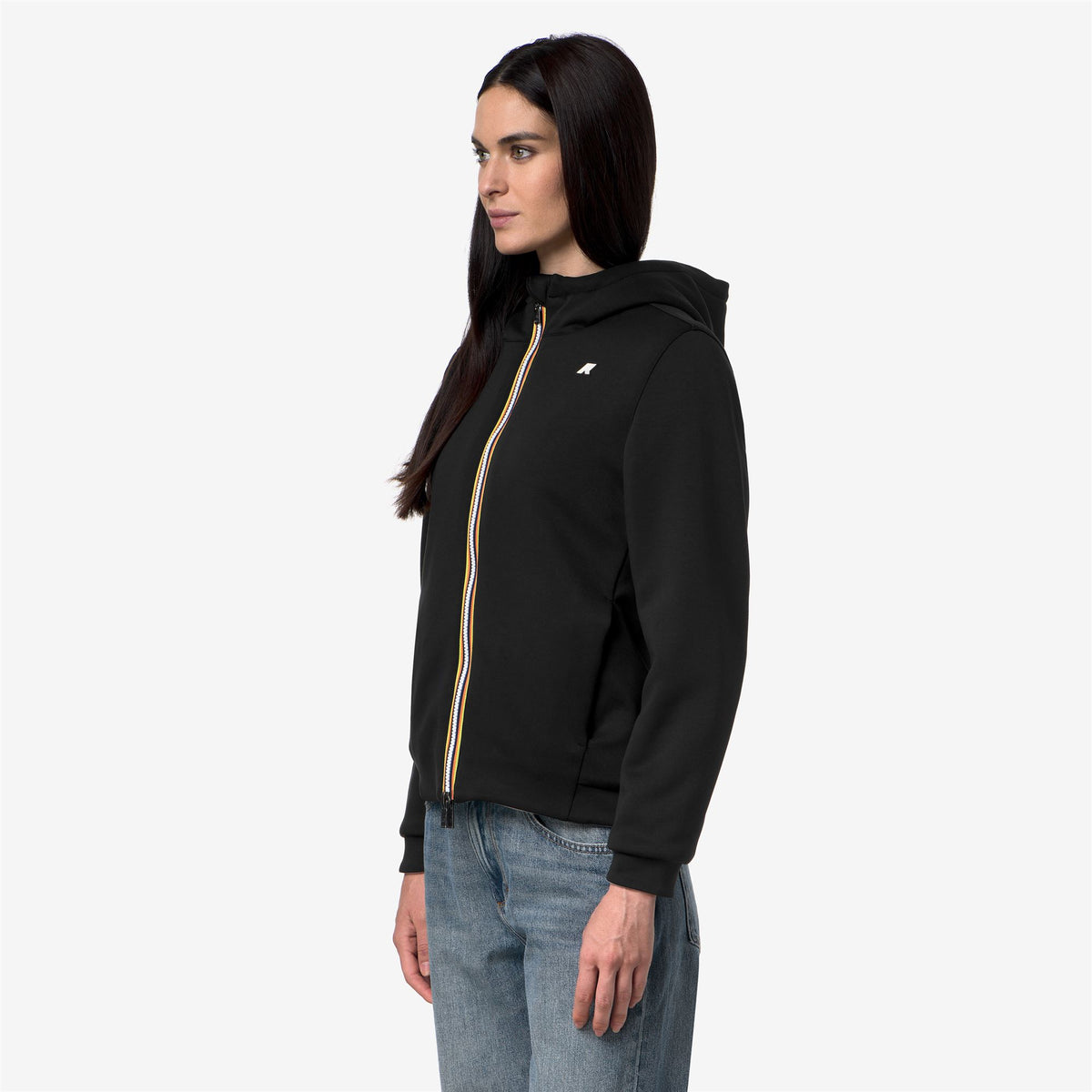 Fleece_Woman_DEVA LIGHT SPACER FUR DOUBLE_Jacket_Black Pure - Fur - Commercial 5