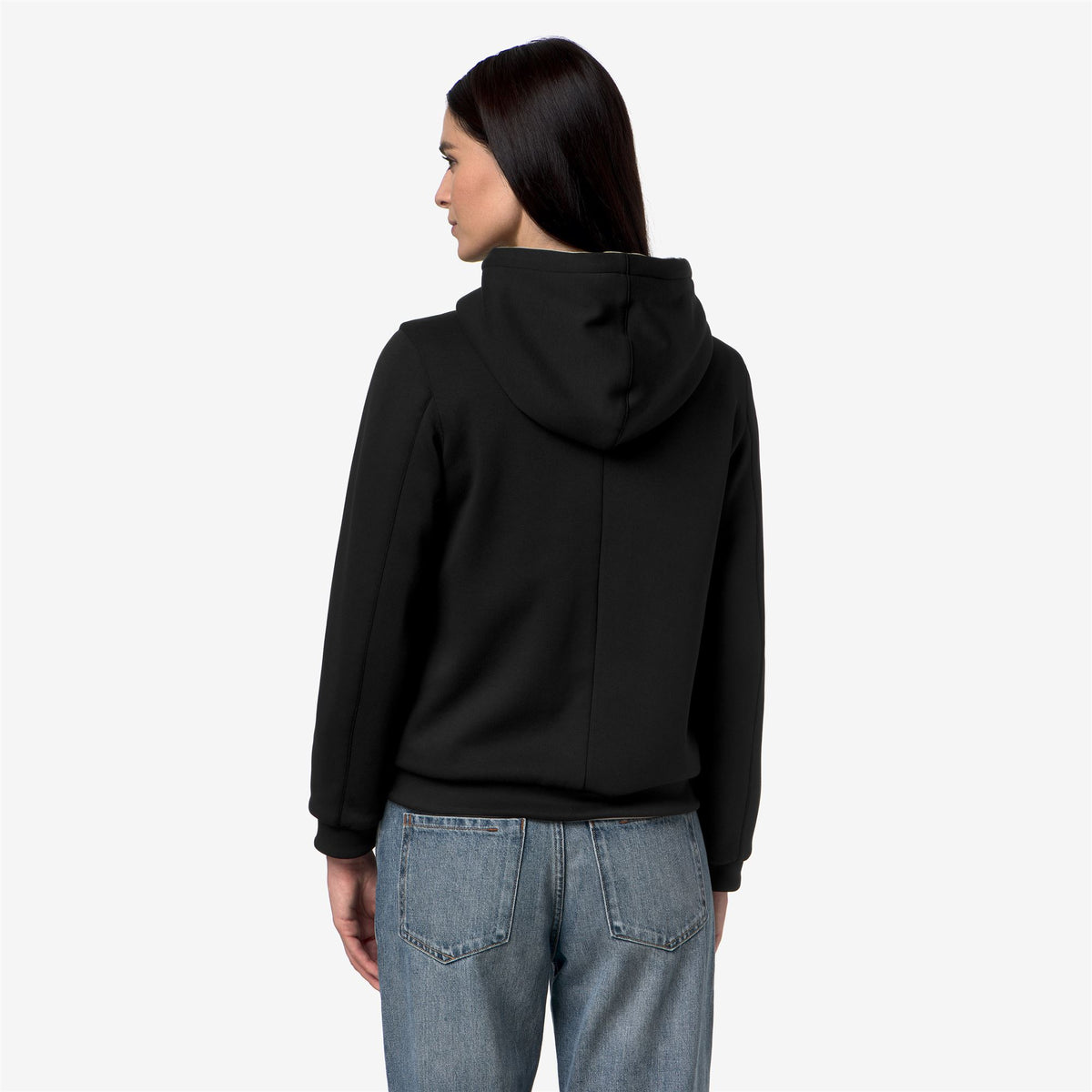 Fleece_Woman_DEVA LIGHT SPACER FUR DOUBLE_Jacket_Black Pure - Fur - Commercial 6