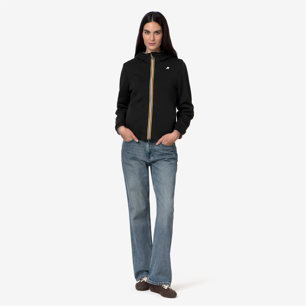 Fleece_Woman_DEVA LIGHT SPACER FUR DOUBLE_Jacket_Black Pure - Fur - Commercial 7