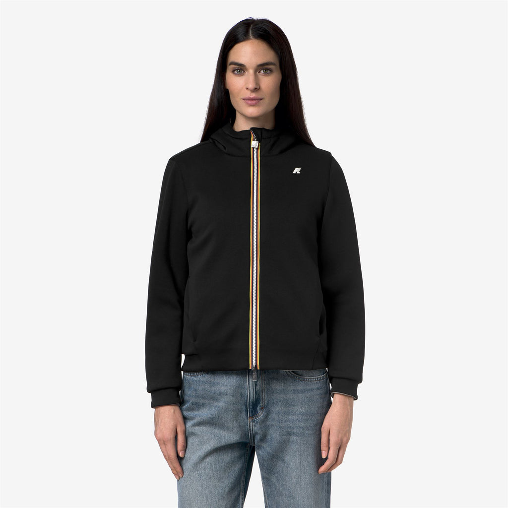 Fleece_Woman_DEVA LIGHT SPACER FUR DOUBLE_Jacket_Black Pure - Fur - Commercial 4