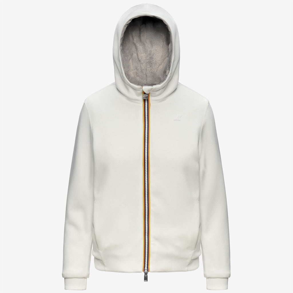 Fleece_Woman_DEVA LIGHT SPACER FUR DOUBLE_Jacket_White Natural - Fur - Commercial 1