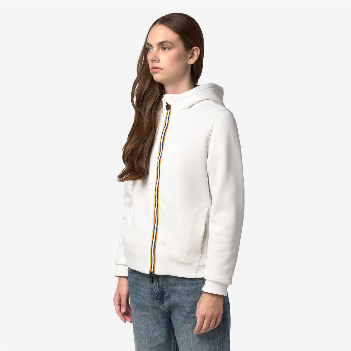 Fleece_Woman_DEVA LIGHT SPACER FUR DOUBLE_Jacket_White Natural - Fur - Commercial 5