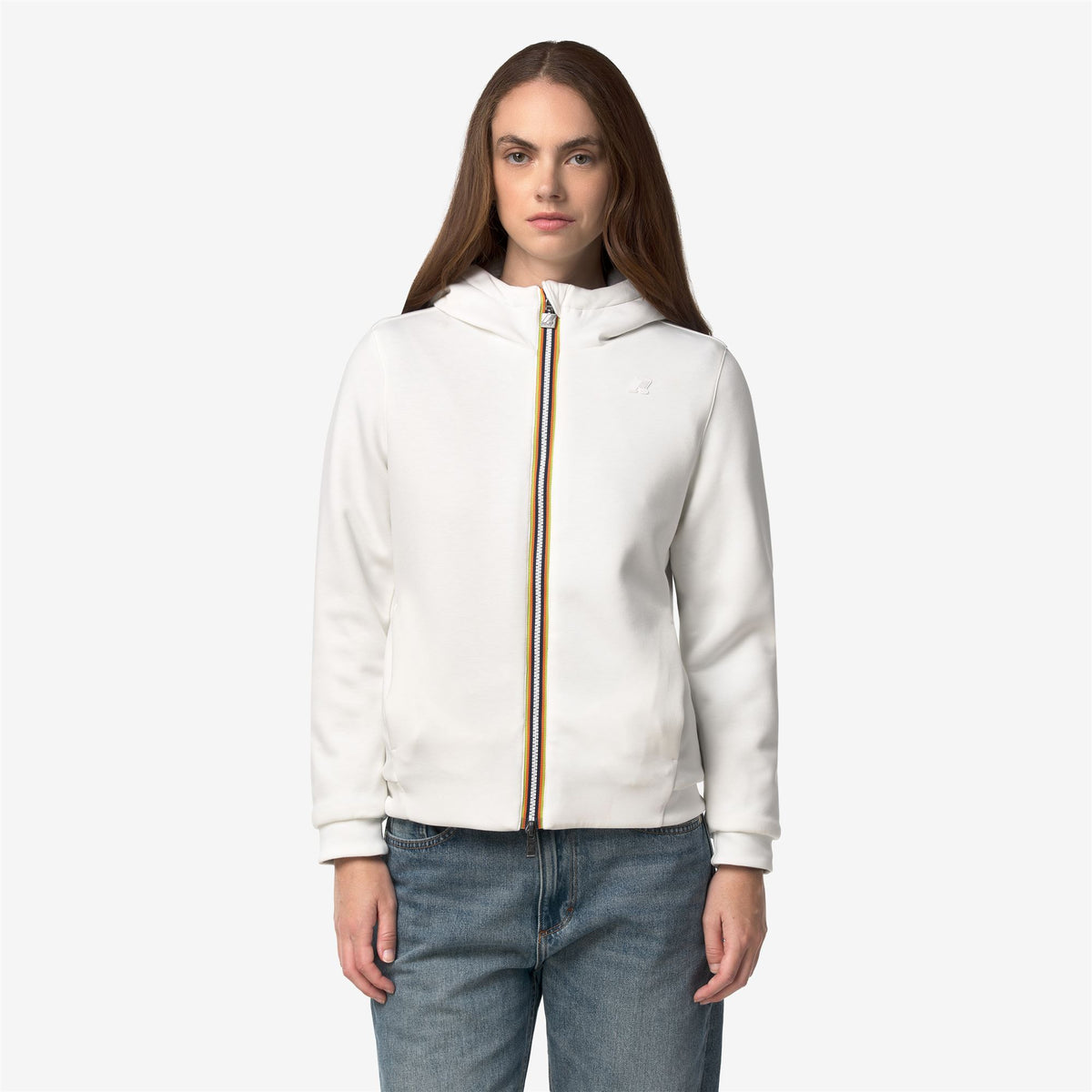 Fleece_Woman_DEVA LIGHT SPACER FUR DOUBLE_Jacket_White Natural - Fur - Commercial 4