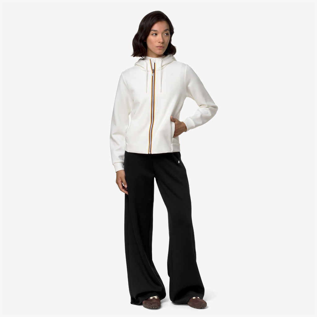 Fleece_Woman_DEVA LIGHT SPACER_Hoodie Full Zip_White Natural - Commercial 7