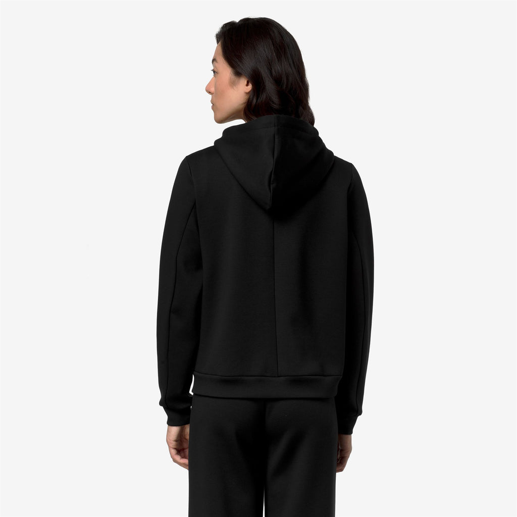 Fleece_Woman_DEVA LIGHT SPACER_Hoodie Full Zip_Black Pure - Black Pure - Commercial 6