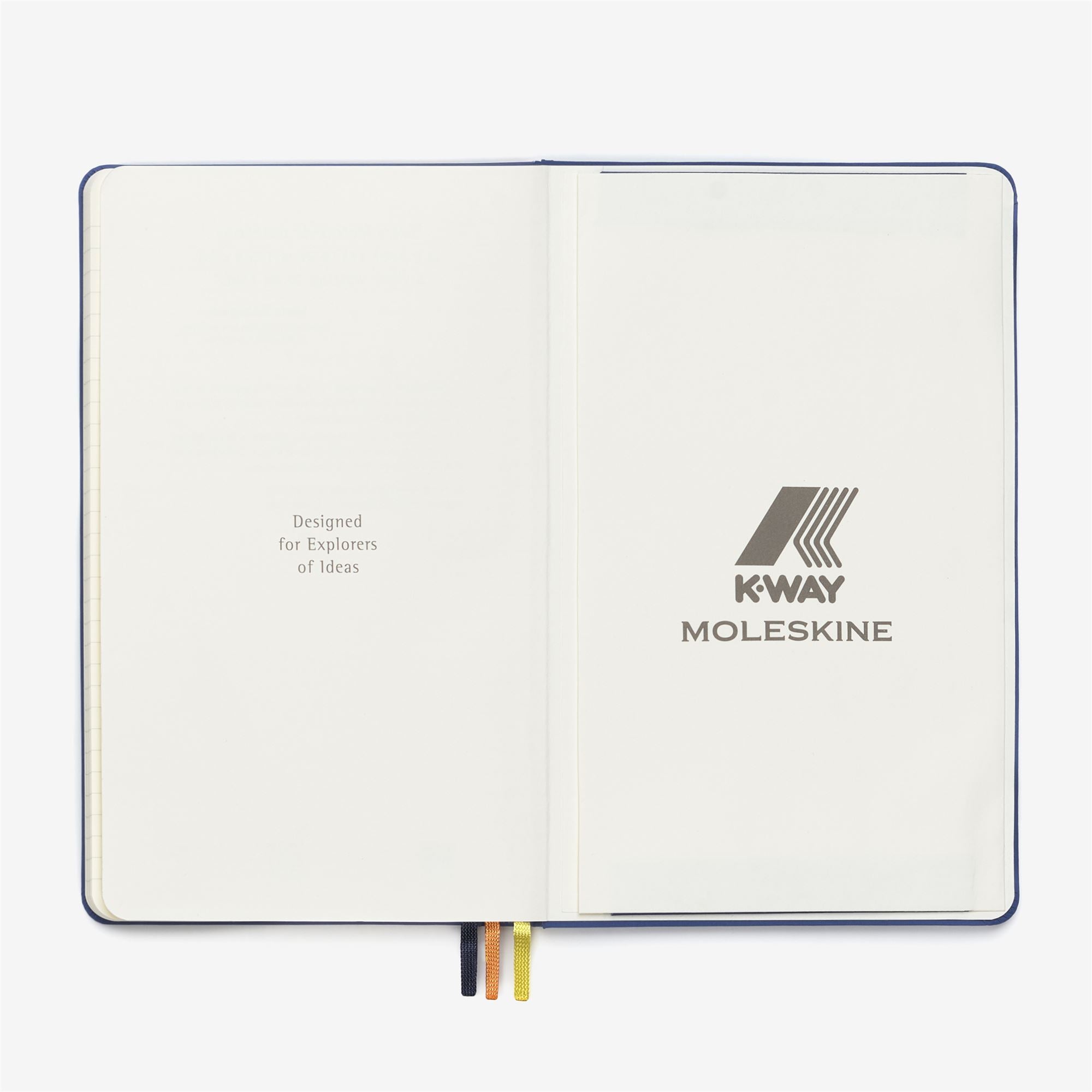 Notebook Unisex NOTEBOOK MOLESKINE FOR K-WAY Notebook BLUE ROYAL MARINE Dressed Back (jpg Rgb)		