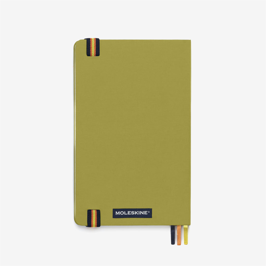 Green unisex K-Way Moleskine Fabric Notebook with Elastic Closure main