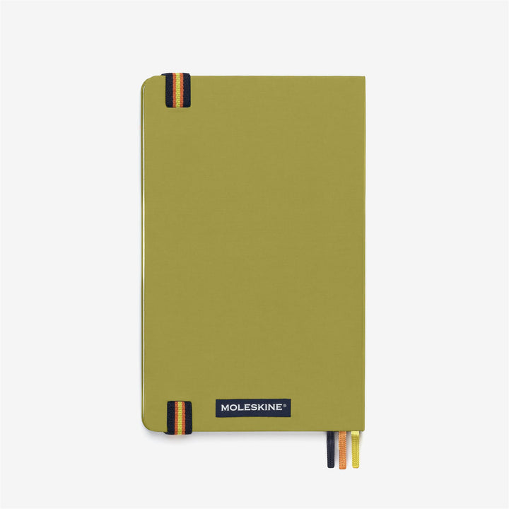 Green unisex K-Way Moleskine Fabric Notebook with Elastic Closure 5