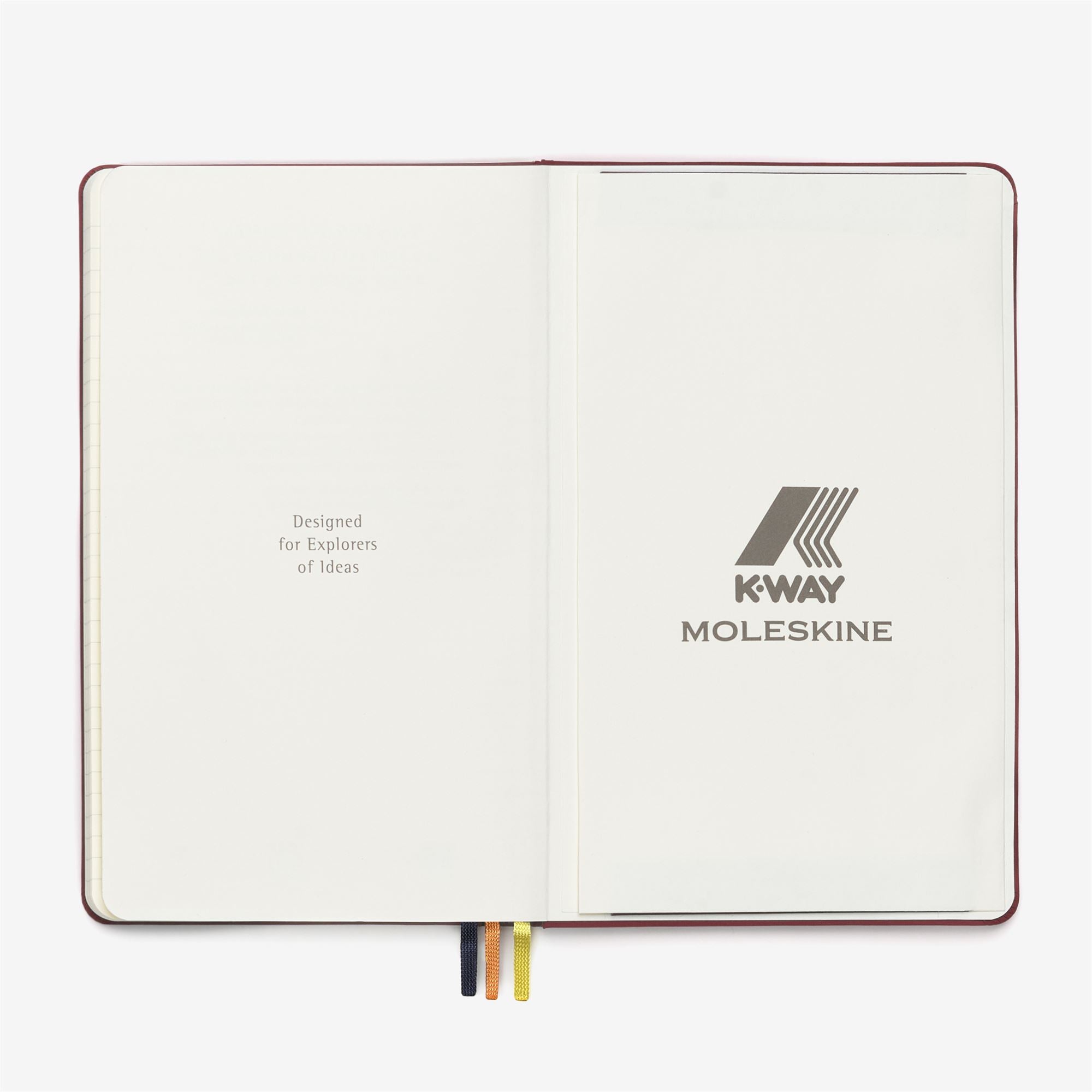 Notebook Unisex NOTEBOOK MOLESKINE FOR K-WAY Notebook RED SYRAH Dressed Back (jpg Rgb)		