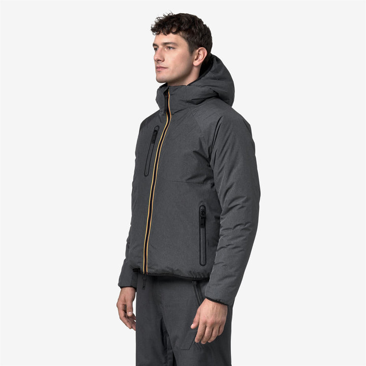 PARPAILLON Giacche Medio Uomo Grey Dark Micro Grid 2