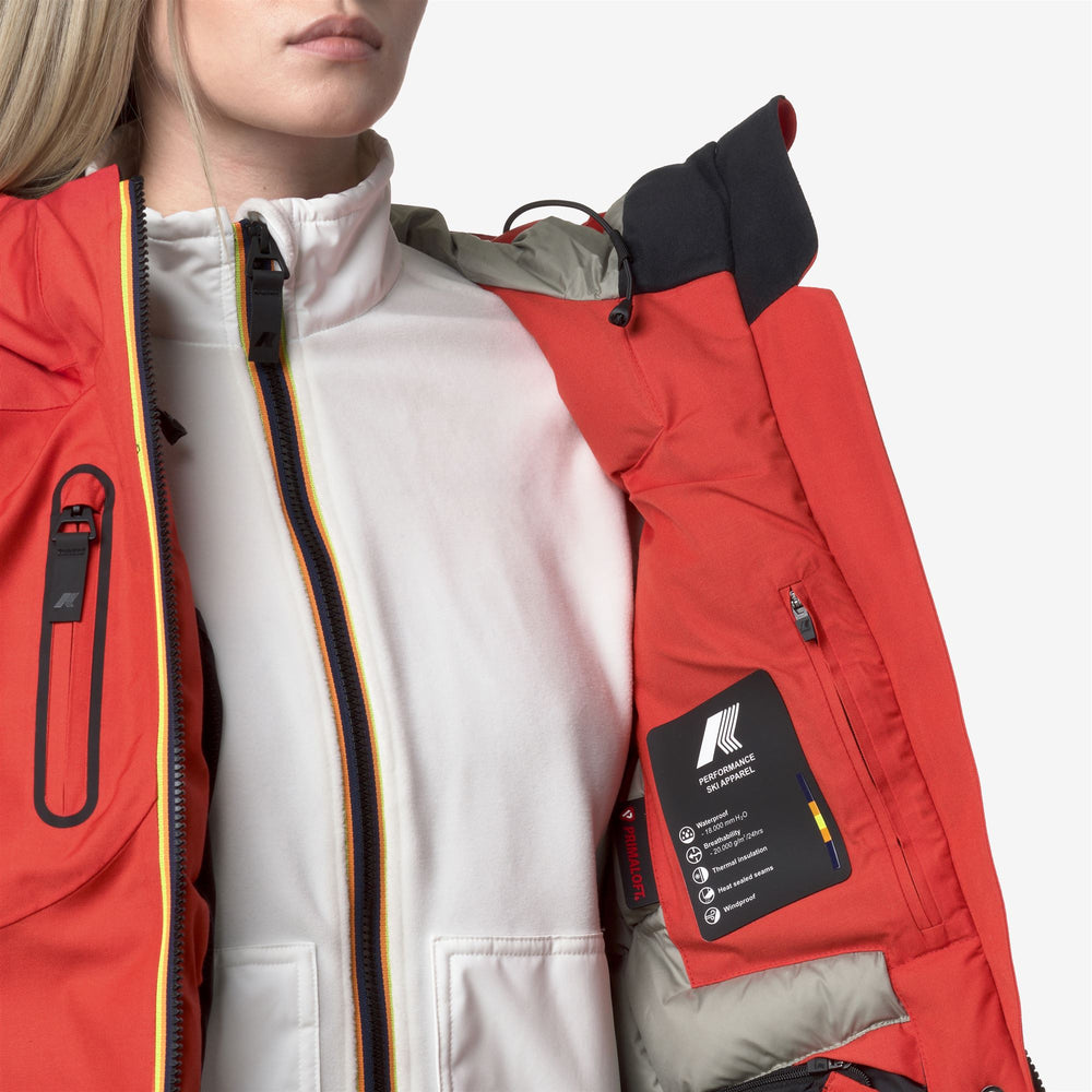 TAILLEFER 2L - Jackets - Medio - Donna - ORANGE FIESTA 02