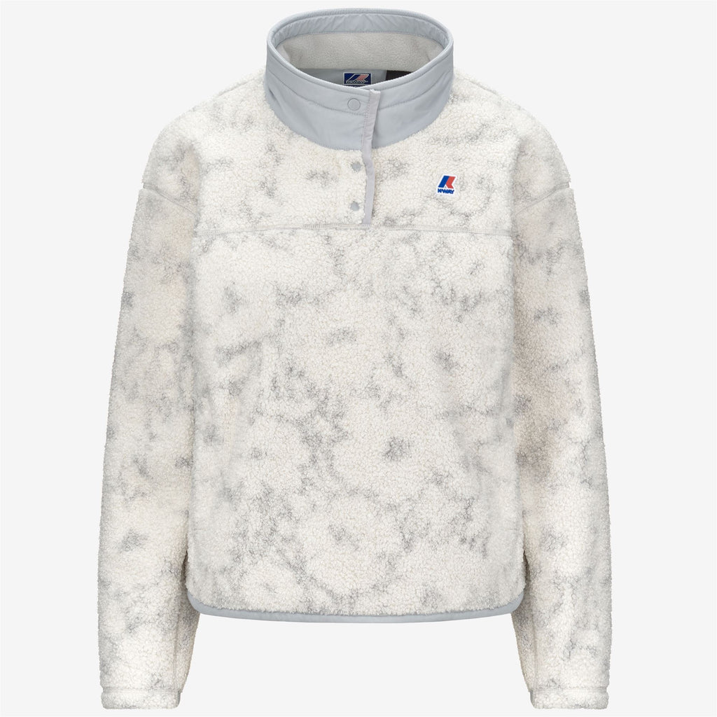 Fleece_WOMAN_BENEDICTE ORSETTO PRINT_Pull Over_Ecru-Grey Flowers - Commercial 1