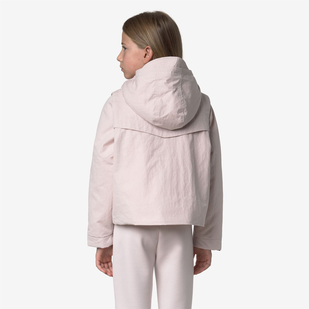 Jackets_GIRL_P. IDELLE COTTON FEEL_Short_Rose Hushed-White Fur - Black Olive - Commercial 6