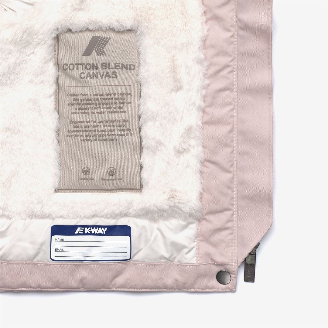 Grey girl's Short Jacket with Cotton Feel and Fur Trim main