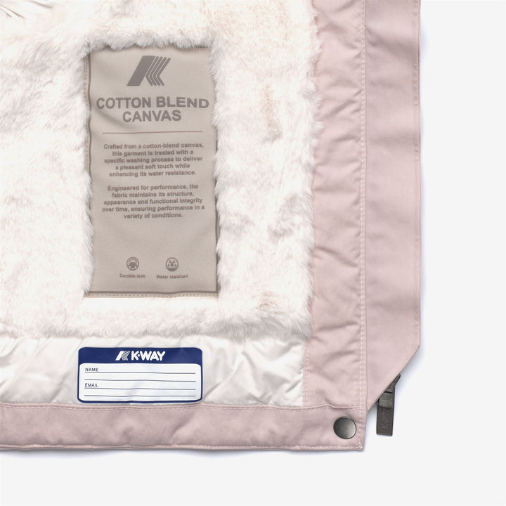 Grey girl's Short Jacket with Cotton Feel and Fur Trim 2