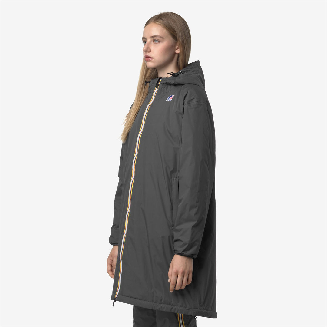 Impermeable unisex gris plegable de 3/4 de longitud con acolchado PrimaLoft main
