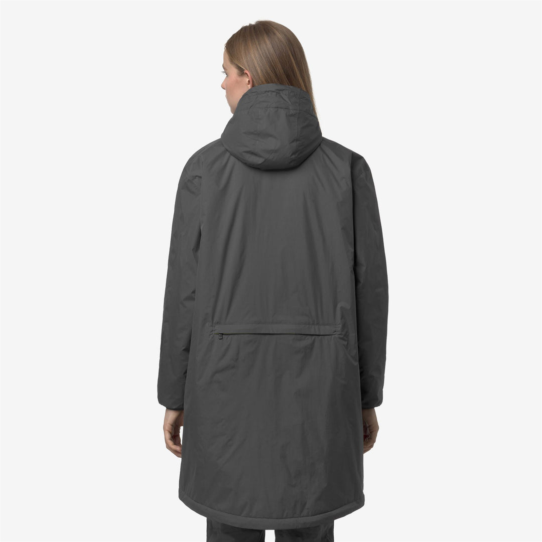 Impermeable unisex gris plegable de 3/4 de longitud con acolchado PrimaLoft main